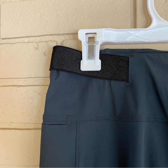 Aday Leggings Womens Small S Gray Crop Roll Stretch Pull On Adjustable Waist - Picture 3 of 9